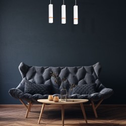 Vidar White Pendant Lamp 3xGU10