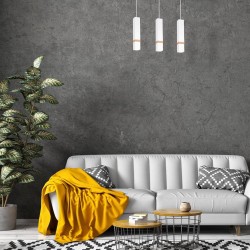 Vidar White Pendant Lamp 3xGU10