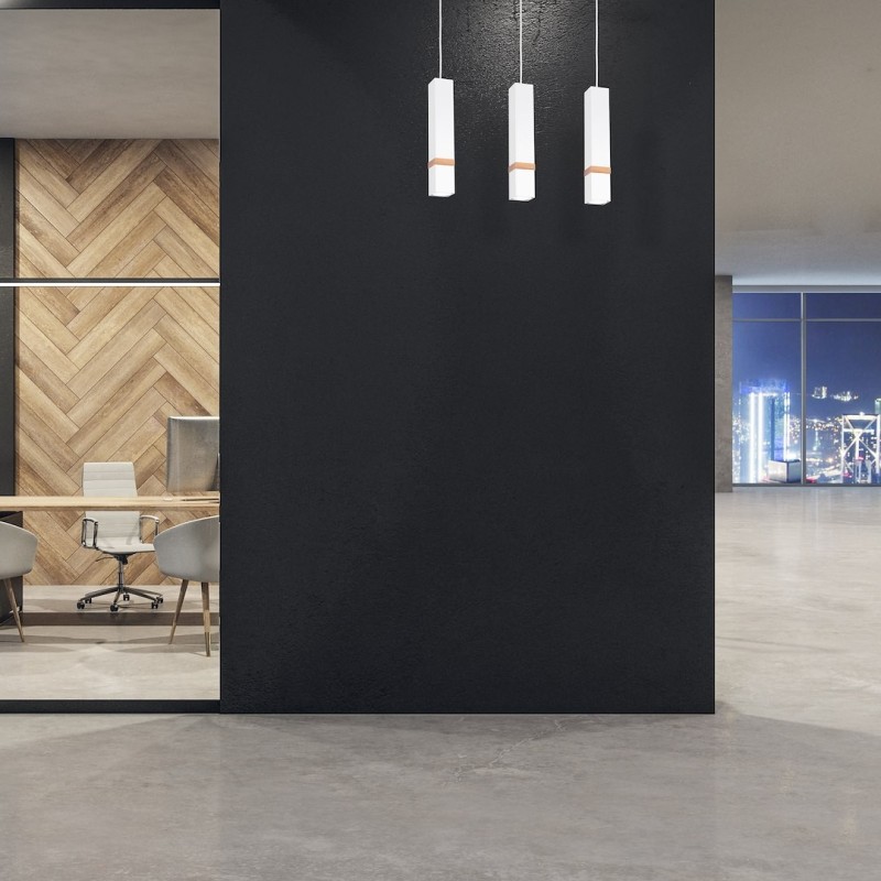 Vidar White Pendant Lamp 3xGU10