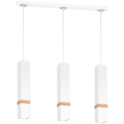 Vidar White Pendant Lamp 3xGU10