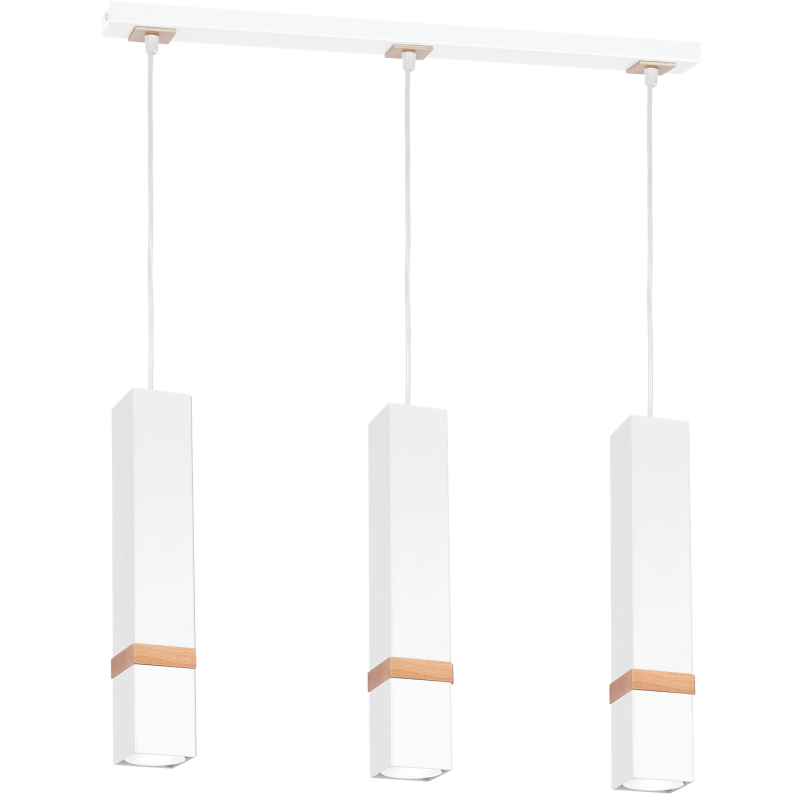 Vidar White Pendant Lamp 3xGU10