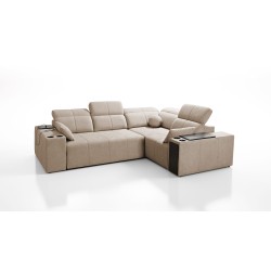 Milano II Corner Sofa with Sleeping Function – Weave, Verita 88 Verita 09