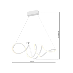 Lampa wisząca Loca Biały 56W LED Lampa wisząca Loca Biały 56W LED