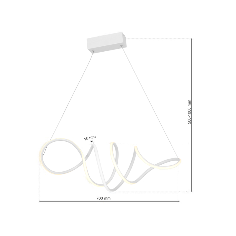 Lampa wisząca Loca Biały 56W LED Lampa wisząca Loca Biały 56W LED