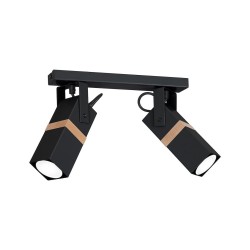 Deckenleuchte VIDAR BLACK 2xGU10