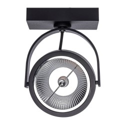 Deckenaufbauleuchte Lugar Schwarz 1xAR111 GU10