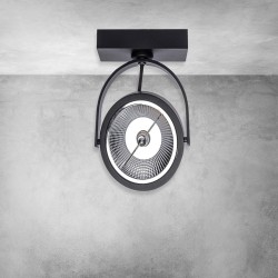 Surface-mounted Lugar Black Fixture 1xAR111 GU10 Surface-mounted Lugar Black Fixture 1xAR111 GU10