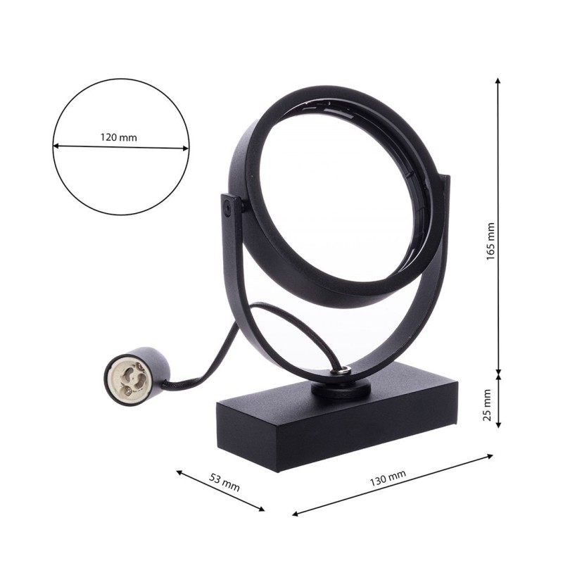 Surface-mounted Lugar Black Fixture 1xAR111 GU10 Surface-mounted Lugar Black Fixture 1xAR111 GU10