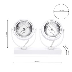 Surface-mounted fixture Lugar White 2xAR111 GU10 Surface-mounted fixture Lugar White 2xAR111 GU10