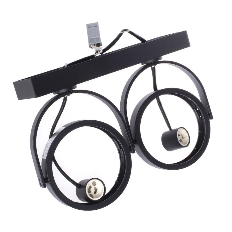 Luminaria de superficie Lugar Negro 2xAR111 GU10 Luminaria de superficie Lugar Negro 2xAR111 GU10