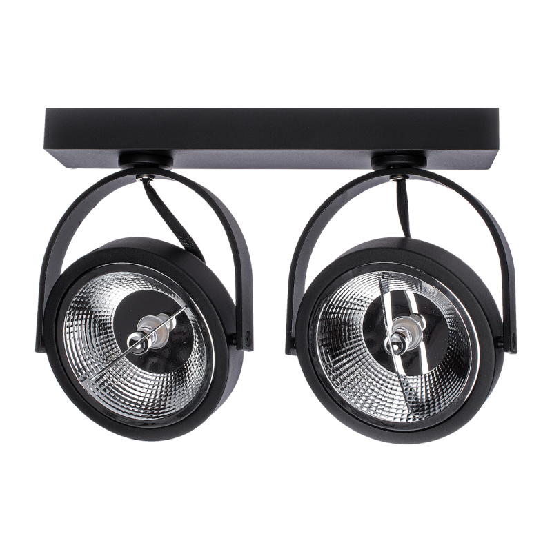 Lugar Black Surface Mounted Fixture 2xAR111 GU10 Lugar Black Surface Mounted Fixture 2xAR111 GU10