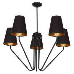 Kronleuchter VICTORIA BLACK 5xE27 Kronleuchter VICTORIA BLACK 5xE27