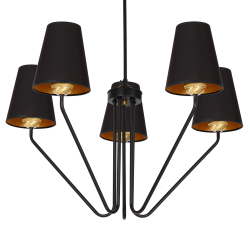 VICTORIA BLACK Chandelier 5xE27 VICTORIA BLACK Chandelier 5xE27