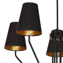 VICTORIA BLACK Chandelier 5xE27 VICTORIA BLACK Chandelier 5xE27