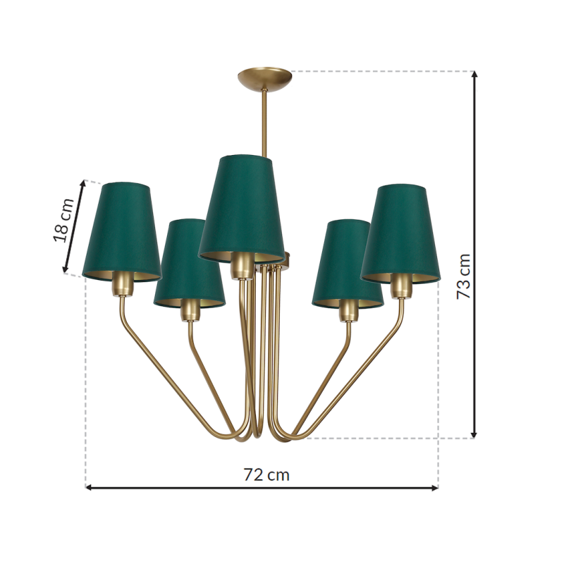 Chandelier VICTORIA 5xE27 Chandelier VICTORIA 5xE27