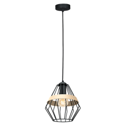 Lámpara colgante CLIFF BLACK 1xE27 Lámpara colgante CLIFF BLACK 1xE27