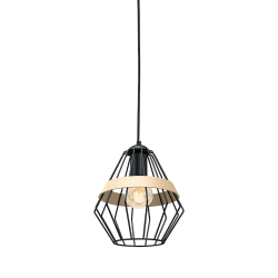 Lámpara colgante CLIFF BLACK 1xE27 Lámpara colgante CLIFF BLACK 1xE27