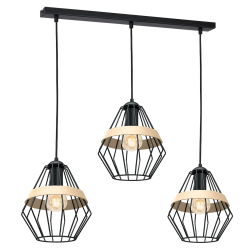 Lámpara colgante CLIFF BLACK 3xE27 Lámpara colgante CLIFF BLACK 3xE27