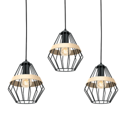 Lámpara colgante CLIFF BLACK 3xE27 Lámpara colgante CLIFF BLACK 3xE27