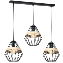 Lámpara colgante CLIFF BLACK 3xE27 Lámpara colgante CLIFF BLACK 3xE27