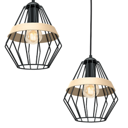 Lámpara colgante CLIFF BLACK 3xE27 Lámpara colgante CLIFF BLACK 3xE27
