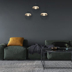 CLIFF BLACK Hanging Lamp 3xE27 CLIFF BLACK Hanging Lamp 3xE27