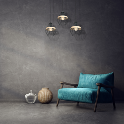 CLIFF BLACK Hanging Lamp 3xE27 CLIFF BLACK Hanging Lamp 3xE27