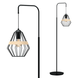 Stehlampe CLIFF BLACK 1xE27