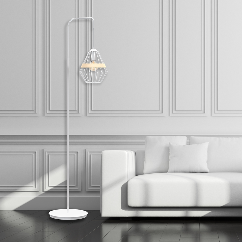 Lampa stojąca Cliff 1xE27 Biały Lampa stojąca Cliff 1xE27 Biały