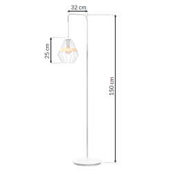 Cliff Floor Lamp 1xE27 White Cliff Floor Lamp 1xE27 White