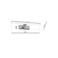 SPLASH CHROME 40cm 8W LED Wall Light SPLASH CHROME 40cm 8W LED Wall Light