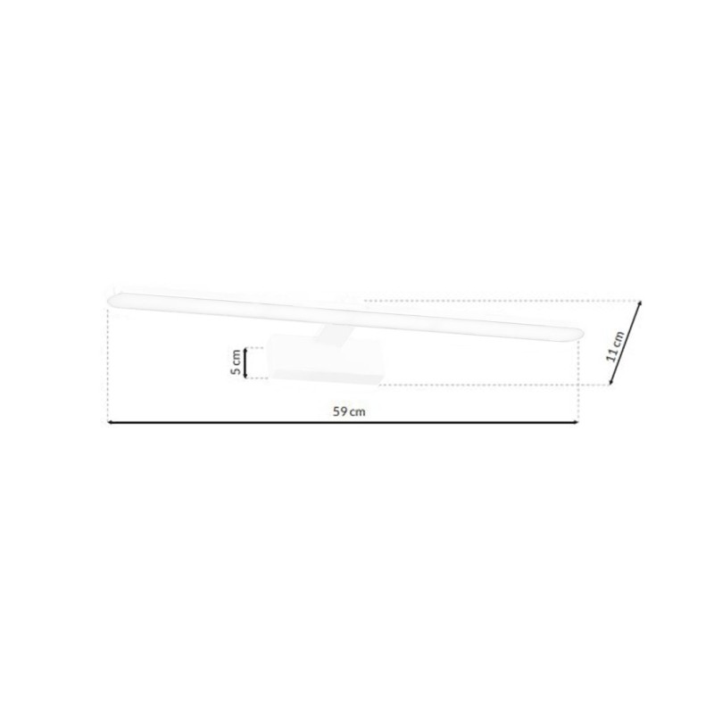 Splash Wall Light 60cm 12W LED White Splash Wall Light 60cm 12W LED White