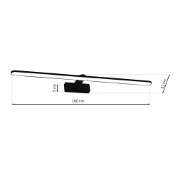 SPLASH BLACK 100cm 21W LED Wall Lamp SPLASH BLACK 100cm 21W LED Wall Lamp