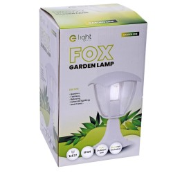 Fox Standing Garden Lamp 1xE27 Small White Fox Standing Garden Lamp 1xE27 Small White