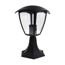 Stehende Gartenlampe FOX BLACK 1xE27 Klein