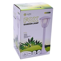 Large White Standing Garden Lamp Fox 1xE27 Large White Standing Garden Lamp Fox 1xE27