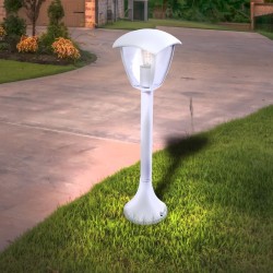 Large White Standing Garden Lamp Fox 1xE27 Large White Standing Garden Lamp Fox 1xE27