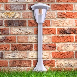 Large White Standing Garden Lamp Fox 1xE27 Large White Standing Garden Lamp Fox 1xE27