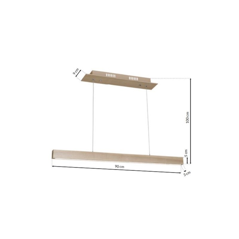 Lámpara Colgante TIMBER 18W LED Lámpara Colgante TIMBER 18W LED