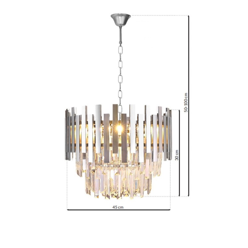 Żyrandol ASPEN CHROME 6xE14 Żyrandol ASPEN CHROME 6xE14