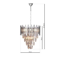 ASPEN II CHROME Chandelier 9xE14 ASPEN II CHROME Chandelier 9xE14