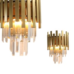 Aplique de pared ASPEN GOLD 2xE14