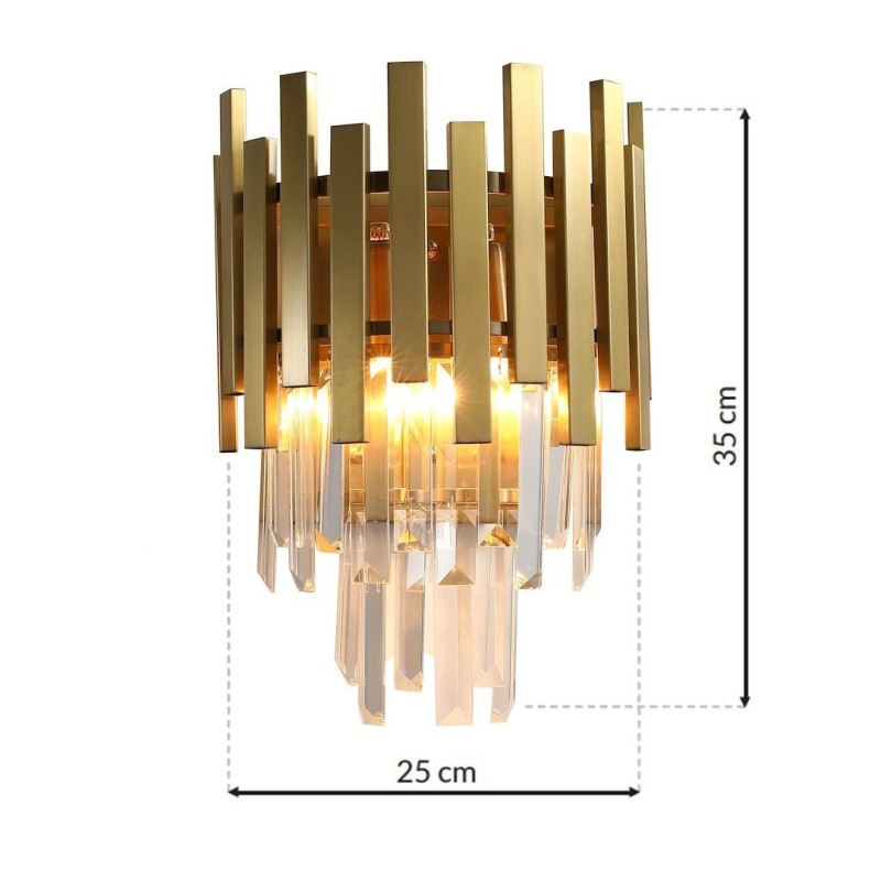 ASPEN GOLD Wall Lamp 2xE14 ASPEN GOLD Wall Lamp 2xE14