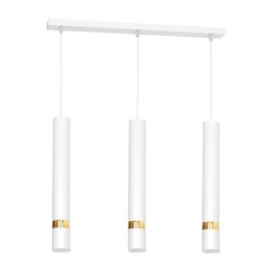 Lámpara colgante Joker 3xGU10 Blanco/Dorado