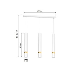 Joker Hanging Lamp 3xGU10 White/Gold