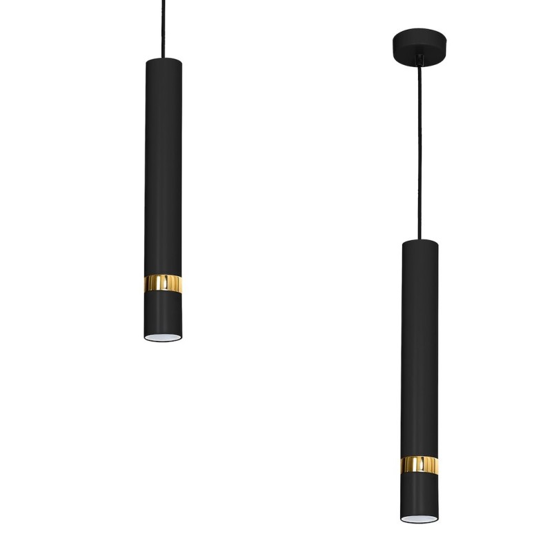 Lámpara colgante JOKER BLACK/GOLD 1xGU10