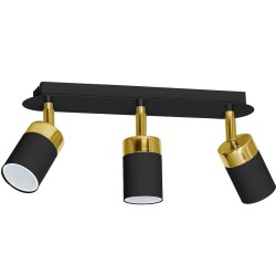 JOKER BLACK/GOLD Ceiling Lamp 3xGU10