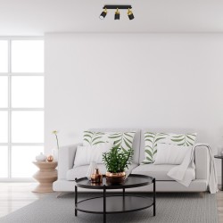 JOKER BLACK/GOLD Ceiling Lamp 3xGU10