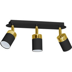 JOKER BLACK/GOLD Ceiling Lamp 3xGU10