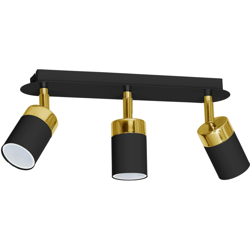 JOKER BLACK/GOLD Ceiling Lamp 3xGU10